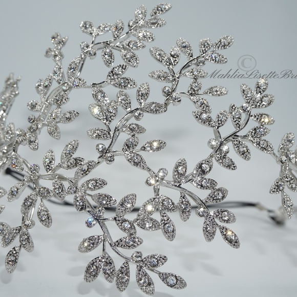 Leaf Rhinestone Headpiece main image 6